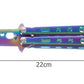 Butterfly knife for training - rainbow-7