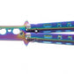 Butterfly knife for training - rainbow-3