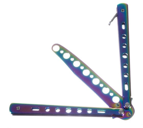 Butterfly knife for training - rainbow-4