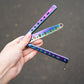 Butterfly knife for training - rainbow-6