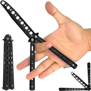 Butterfly knife for training - black Malatec 5900779940659