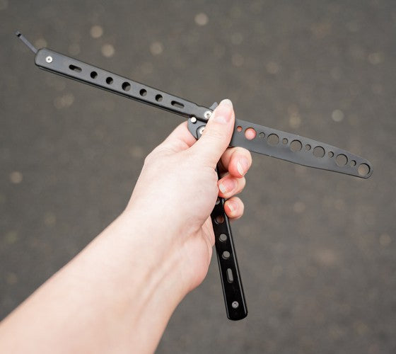 Butterfly knife for training - black-6