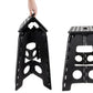 Black and white folding stool, 39 cm-8