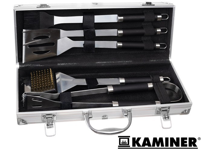 Barbecue utensils - set of 5 accessories + suitcase-8