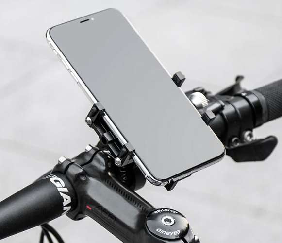 Bicycle phone holder with rubber band U18313-1