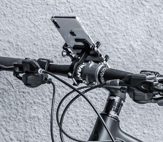 Bicycle phone holder with rubber band U18313-2