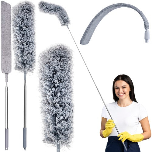 Telescopic dust brush with two attachments Ruhhy 5904463315099