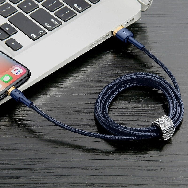 Baseus Cafule Lightning cable 1.5A 2m (Gold+Dark blue)