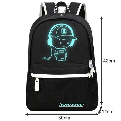 Kruzzel 19374 USB glowing backpack-15