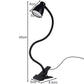 Desk lamp with clip - black Izoxis 19454-2