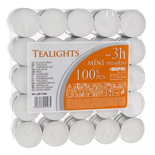 Candles / tea lights 3h - set of 100 pcs-9