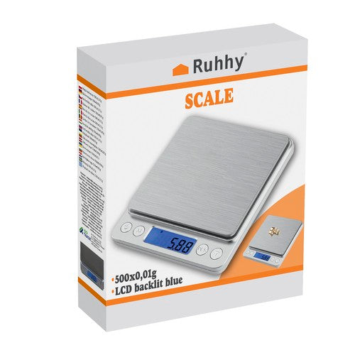 Kitchen scale 500x0.01g Ruhhy 19899-2