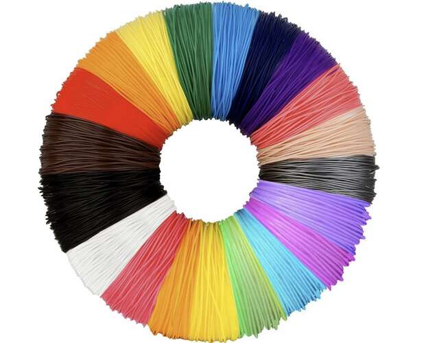 PLA 3D filaments - 20 pcs. x 3m Kruzzel 19874-1