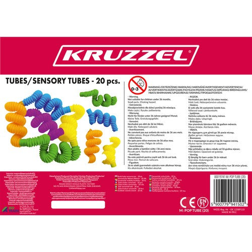 Sensory tubes / tubes - 20 pcs. Kruzzel 19741-2