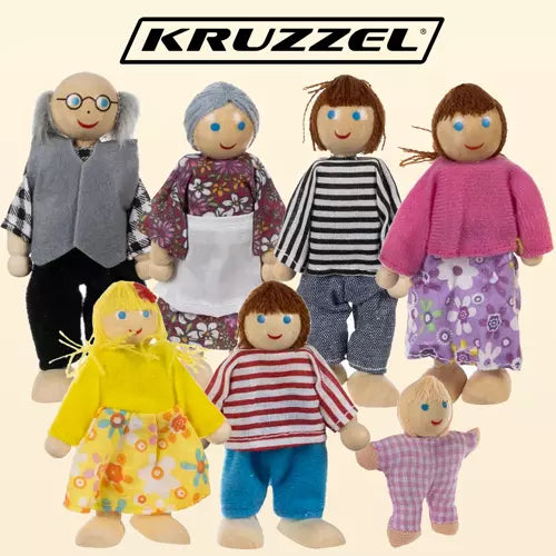 Miniature dolls - 7 pcs. Kruzzel 19764-1