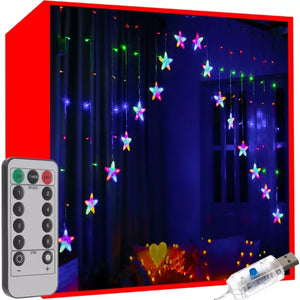 Light curtain 136LED USB- multicolor KŚ19772 Iso Trade 5900779941816