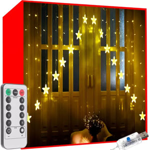 Light curtain 136LED USB warm white KŚ19738 Iso Trade 5900779941472