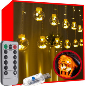 Light curtain 108LED USB warm white KŚ19736 Iso Trade 5900779941458