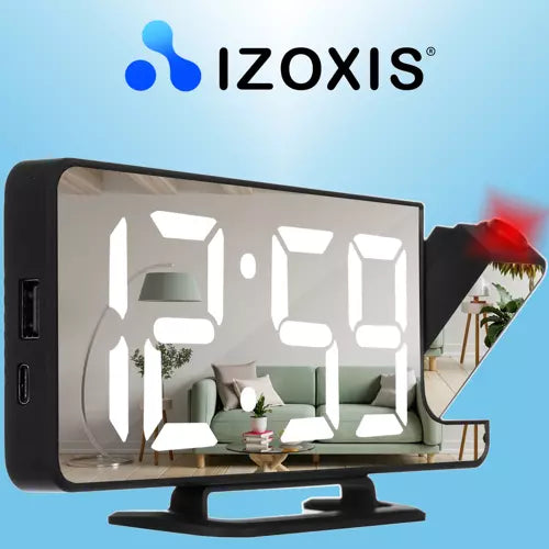 LED alarm clock with Izoxis 19576 projector-1