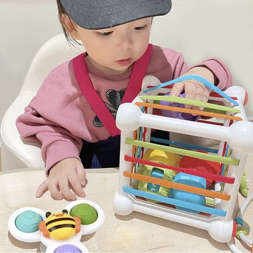 Kruzzel 20377 sensory cube sorter-9