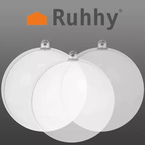 Transparent baubles - set of 12 Ruhhy 20508-1