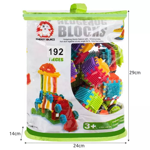 Construction blocks - hedgehogs 192pcs Kruzzel 20376-2