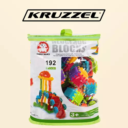 Construction blocks - hedgehogs 192pcs Kruzzel 20376-1