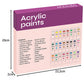 Acrylic paints 24 pcs. - 12 ml. Maaleo 20363-1