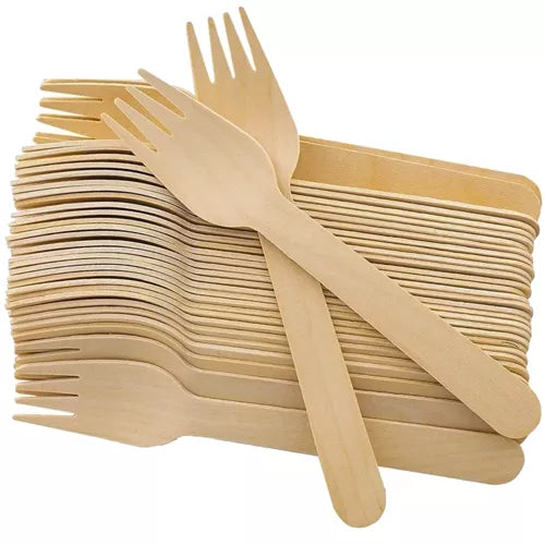 Wooden forks - 100 pcs. Ruhhy 20697 Ruhhy 5904463315785