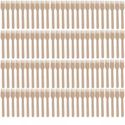 Wooden forks - 100 pcs. Ruhhy 20697-10