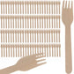 Wooden forks - 100 pcs. Ruhhy 20697-1