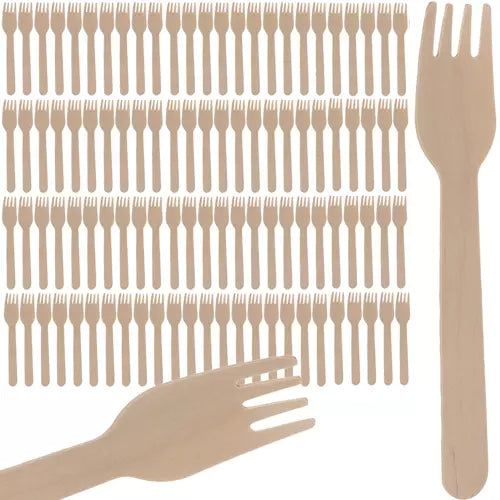 Wooden forks - 100 pcs. Ruhhy 20697-1