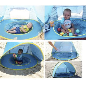 Beach tent with pool 21204-1