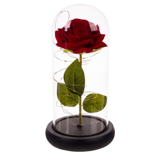 Rose in glass - luminous Malatec 21619-5