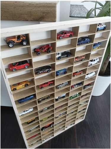 Wooden shelf for KRUZZEL 21997 cars/springs-10