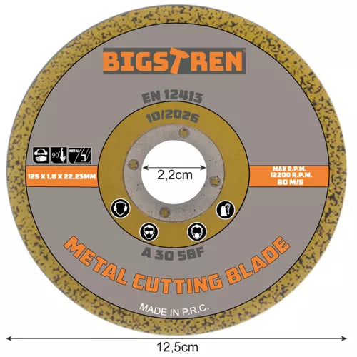 Metal cutting disc - 50 pcs. Bigstren 21639-6