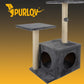 Cat tree 71cm gray Purlov 21712-1