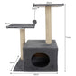 Cat tree 71cm gray Purlov 21712-2