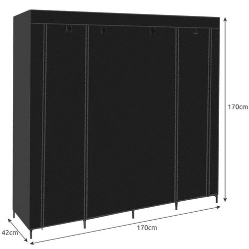 Folding fabric wardrobe 170x170cm Ruhhy 21744-10