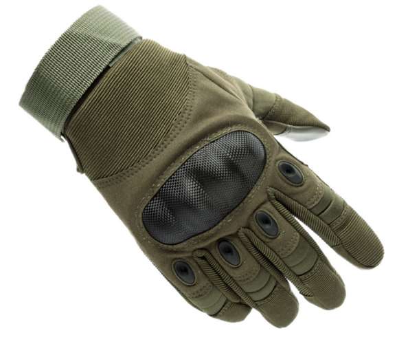 XL-khaki tactical gloves Trizand 21772-9