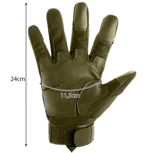 XL-khaki tactical gloves Trizand 21772-13