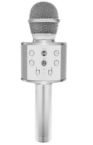 Karaoke microphone - silver Izoxis 22188-1