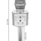 Karaoke microphone - silver Izoxis 22188-7