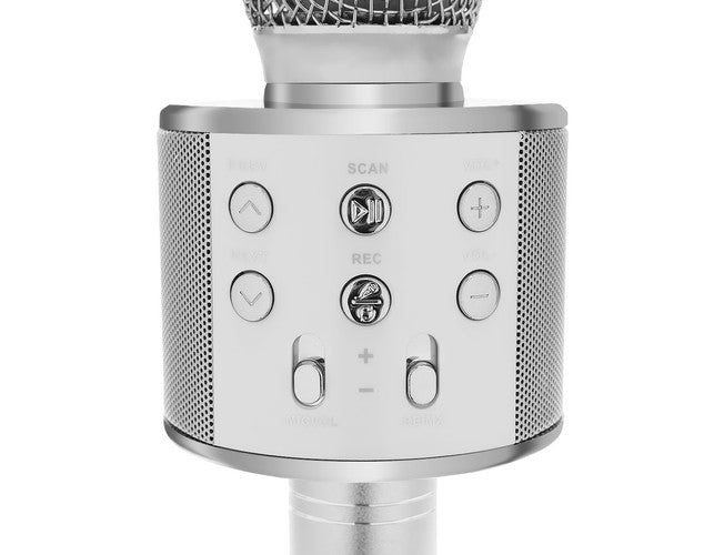 Karaoke microphone - silver Izoxis 22188-5