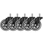 Wheels for an office chair - 5 pcs. Malatec 22077-1