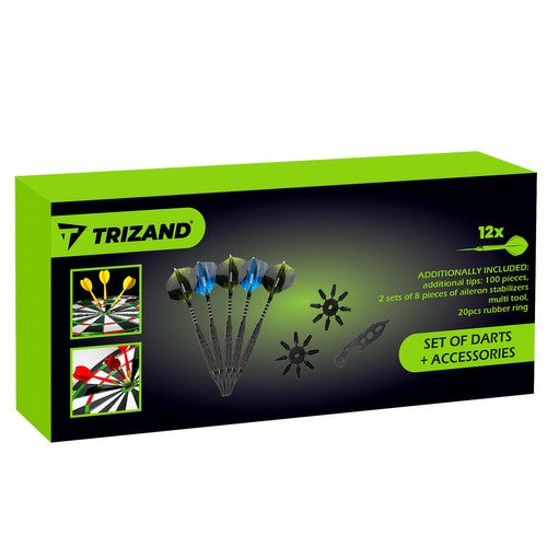 Darts set of 12 pieces + accessories Trizand 21629-1