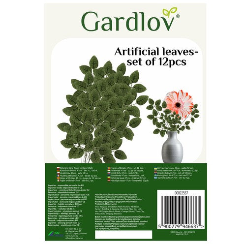 Artificial leaves 47cm - set of 12 Gardlov 22557-1