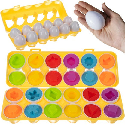 Puzzle - eggs set of 12 pcs. 22674 Iso Trade 5900779947405