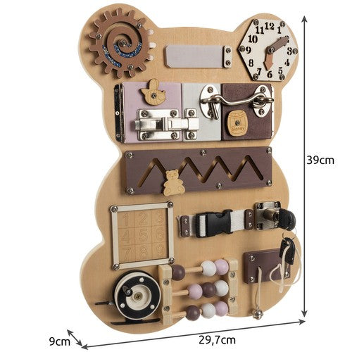 Manipulation board - Kruzzel 22584 teddy bear-4