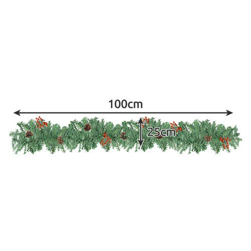 Christmas tree garland 1m Ruhhy 22327-2